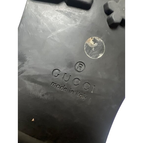 Gucci Black Italian Leather Horsebit Lug Sole Chunky Loafers - Picture 10 of 12